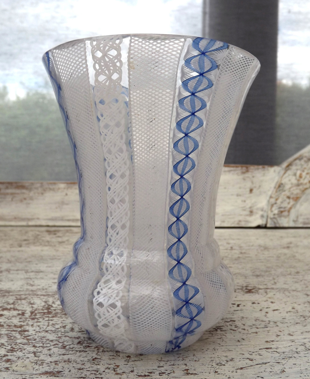 Air twist glass vase - Murano Dscf1013