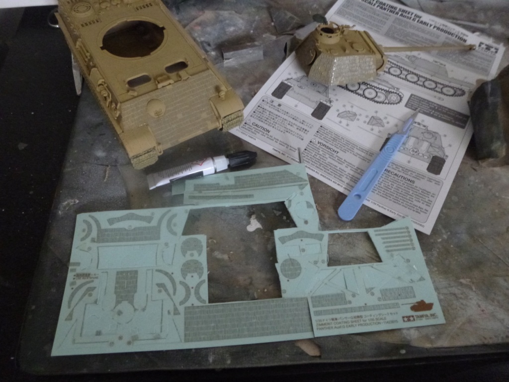 Eté 1944 un Panther en Normandie -Tamiya- Verlinden- 1/35 P1050439