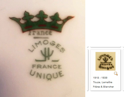  porcelaine de limoges marque "Limoges Unique" 4yxo3h10