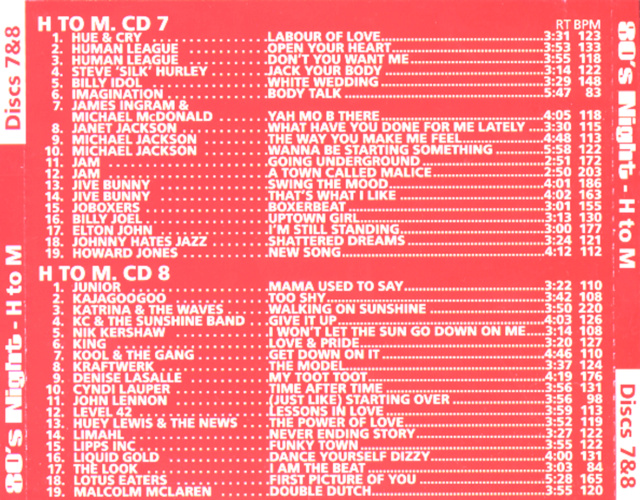 80'S Night Mix - The Ultimate DJ Collection (16 CD's) 27/10/22 - Página 6 07-8_b11