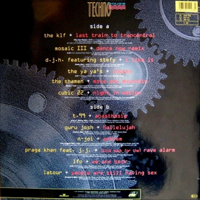 Techno House  " Vínil" (1991) 27/11/22 Back1052