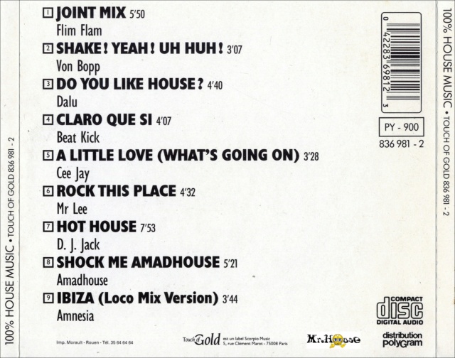 Music - 100% House Music (1988) - 11/12/22 Back1070