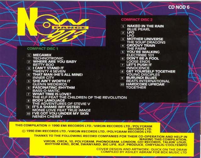Now Dance 903 " Álbum Duplo "(1990) - 17/12/22 Back1083