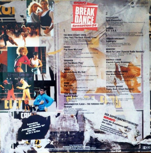 Bravo Break Dance Sensation '84 "Vínil" (1984) - 13/01/23 Back1126