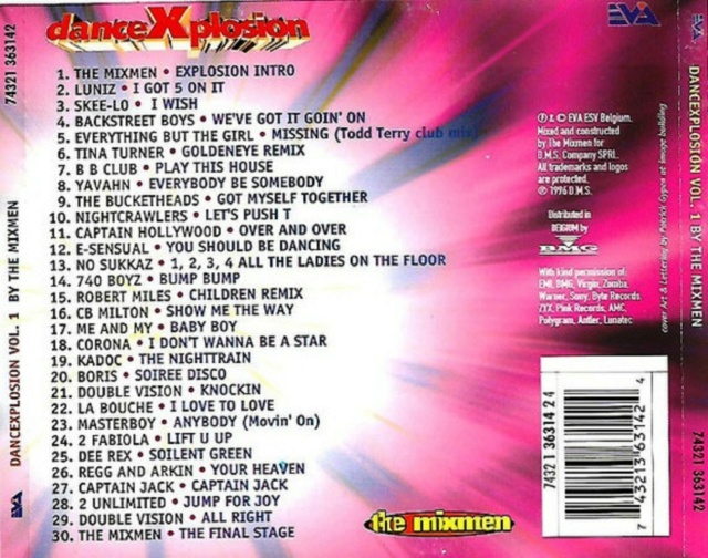 Coleção Dance Xplosion Megamix Volume 01 ao 05 (1996/97) 15/02/23 Back1152