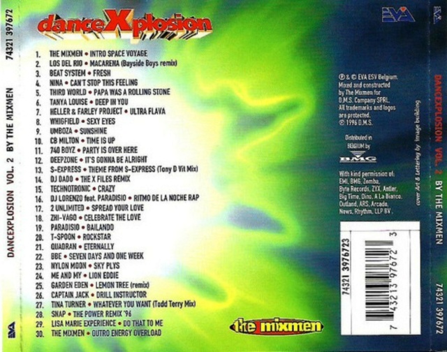 Coleção Dance Xplosion Megamix Volume 01 ao 05 (1996/97) 15/02/23 Back1153