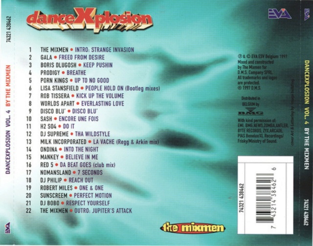 Coleção Dance Xplosion Megamix Volume 01 ao 05 (1996/97) 15/02/23 Back1155