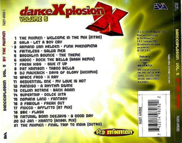 Coleção Dance Xplosion Megamix Volume 01 ao 05 (1996/97) 15/02/23 Back1156