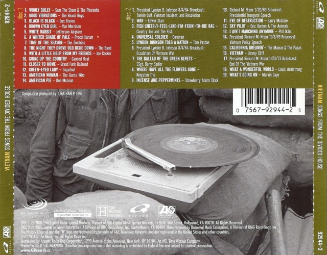 Vietnam Songs from the Divided House "Álbum Duplo" (2001) 15/02/23 Back1159