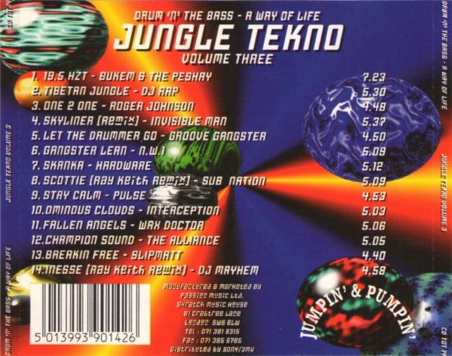 Coleção "Jungle Tekno" 09 Álbuns  (1992/95) 26/02/23 Back1177