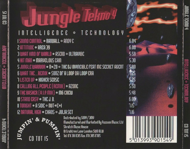 Coleção "Jungle Tekno" 09 Álbuns  (1992/95) 26/02/23 Back1178