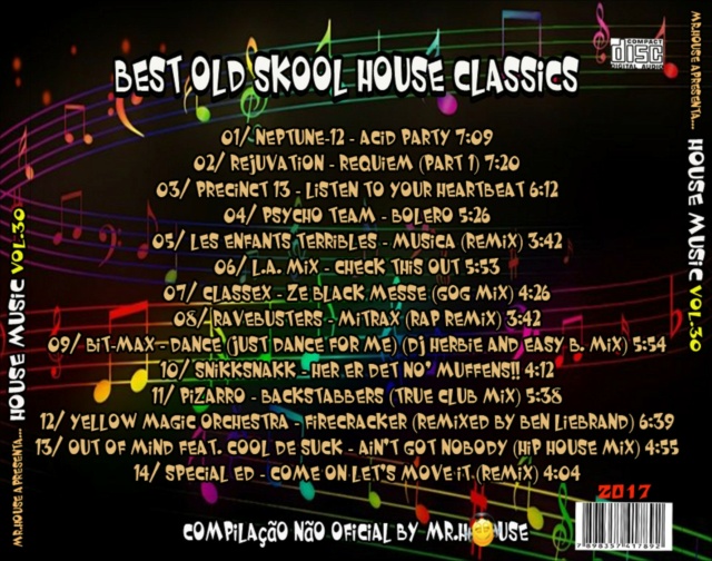 Coleção " House Music by Mr.House" 70 Volumes (1986/1993) Back1188
