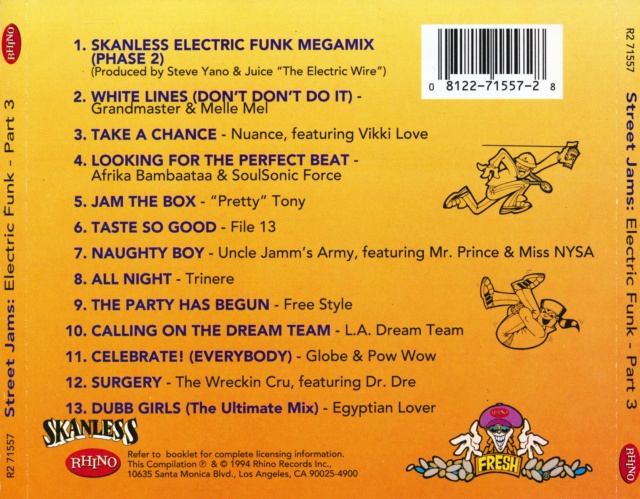 Street Jams · Electric Funk  "04 CD's" (1992-94) 11/06/23 Back1254