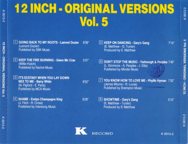 12 Inch. Original Versions Vol. 01 a 05 (1993) 06/08/23 - Página 2 Back1284