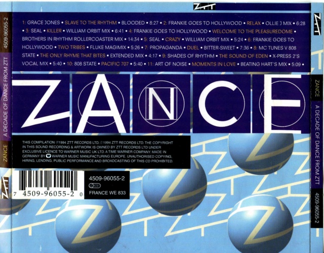 Zance  - A Decade Of Dance From ZTT  (1994) 10/09/23 Back1290