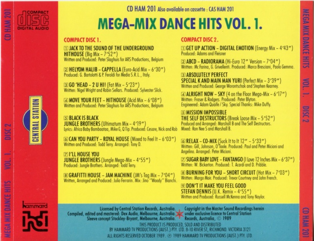 Mega Mix Dance Hits Vol.01 & 02 (1989-90) 03/10/23 Back1305