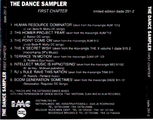 The Dance Sampler Partes 01,02,03,04,05,06 & 07 (1991/92) 17/10/23 Back1341