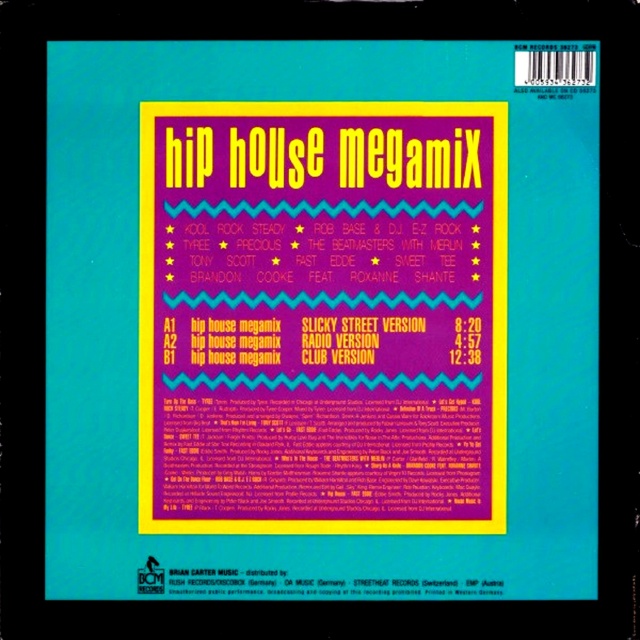 Hip House Megamix "Vínil" (1989) 21/10/23 Back1354