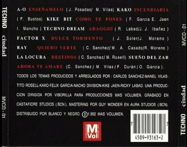 Techno Ciudad Vol. 01 & 02 (1992/93) 23/10/23 Back1369