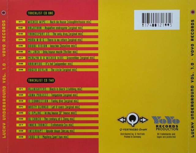 Lucky Underground Vol. 1.0 " Álbum Duplo" (1995) 24/10/23 Back1378