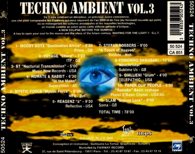 Techno Ambient Party Vol. 01.02 & 03 (1993/95) 24/10/23 Back1383