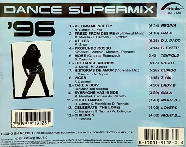 Dance Supermix 96' (1996) 17/12/23 Back1419
