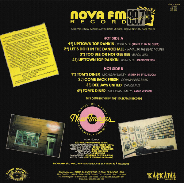 Nova FM Record New Images e Nova FM Record  Techo Party  "Vínil" (1991) 22/12/23 Back1436