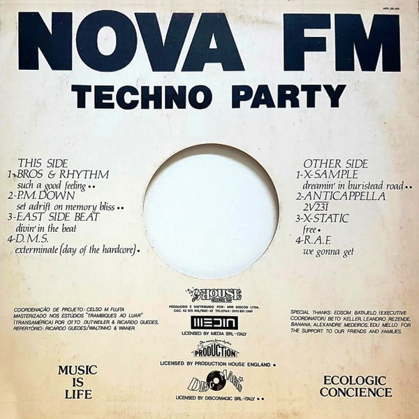 Nova FM Record New Images e Nova FM Record  Techo Party  "Vínil" (1991) 22/12/23 Back1437