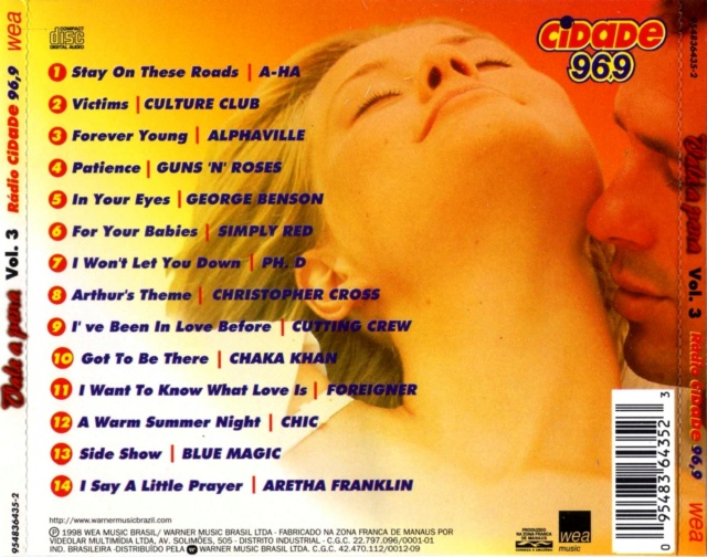 Rádio Cidade 96.9 - Vale A Pena Vol.01 ao 04 (1997-1999) 31/12/23 Back1468