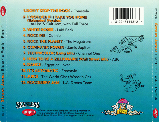 Street Jams · Electric Funk  "04 CD's" (1992-94) 11/06/23 Back23