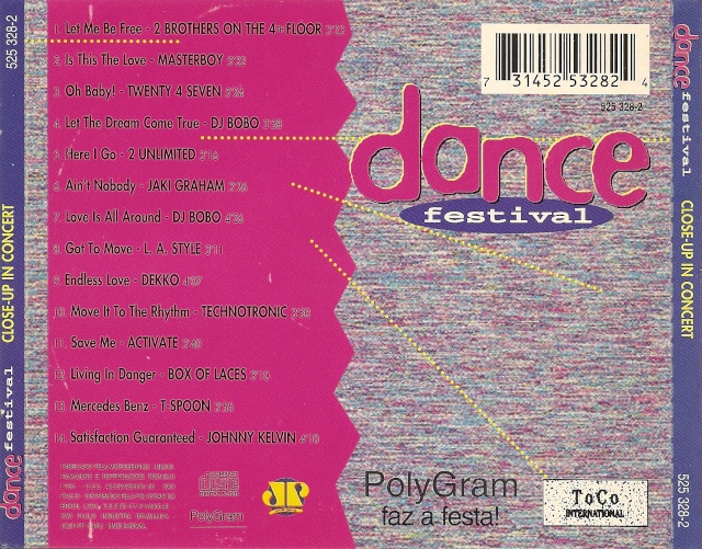 CLOSE UP DANCE FESTIVAL (1995) REPOST - 31/05/20 -  Back347
