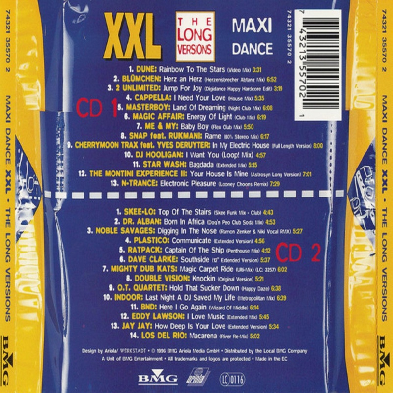 Maxi Dance XXL - The Long Versions Vol.1 a 3 " 06 Álbuns" (1996) 22/10/2022 - Página 4 Back890