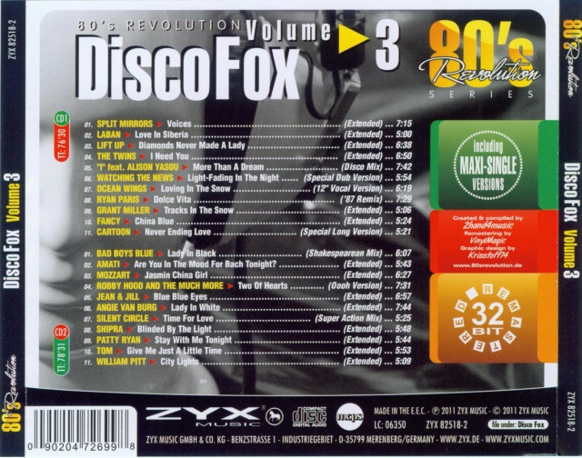 80's Revolution - Disco Fox Vol. 01 ao 05  "10 Cd's" 25/10/22 - Página 5 Back948