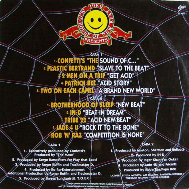 house - The Acid House Of New Beat  " Vínil" (1989)  26/10/22 Back955