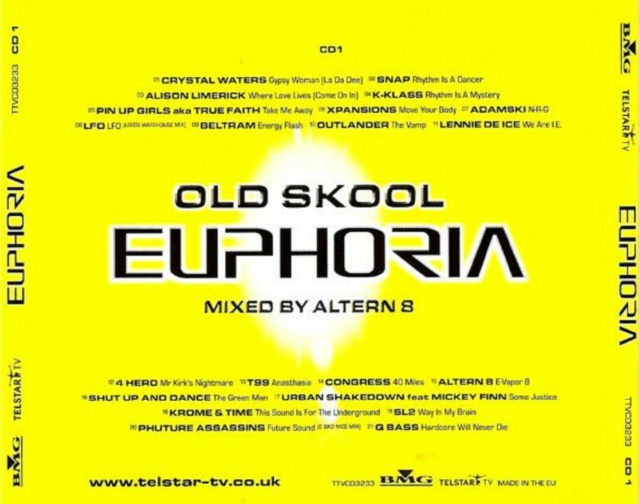 Old Skool Euphoria (Mixed By Altern 8) "Álbum Duplo"(2001) - 13/01/23 Back_c10