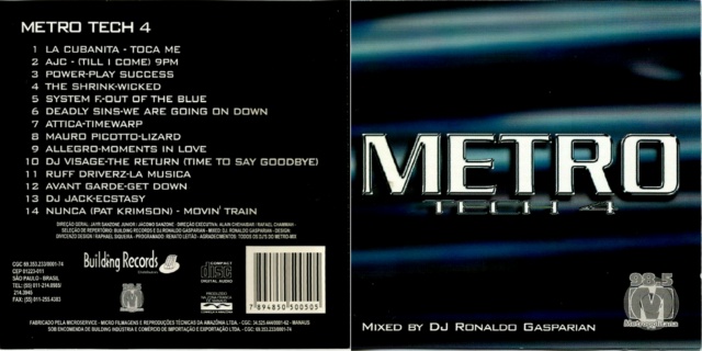 Coleção Metro Tech Vol. 01 ao 15 "21 CD's" (1996/2006) 22/02/23 Capa165