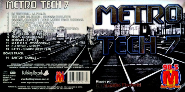 Coleção Metro Tech Vol. 01 ao 15 "21 CD's" (1996/2006) 22/02/23 Capa168