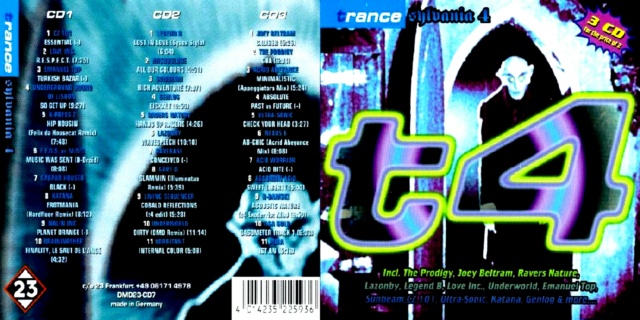 Coleção TranceSylvania Vol. 01 a 10  "21 CD's "(1993-98) 11/06/23 Cover125