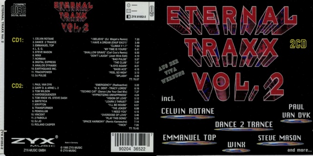 Coleção " Eternal Traxx"  Vol. 01 ao 05 10 Cd's (1995/97) - 21/01/23 Cover68