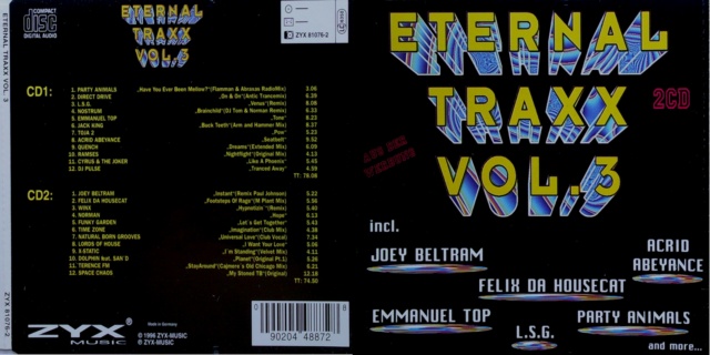 Coleção " Eternal Traxx"  Vol. 01 ao 05 10 Cd's (1995/97) - 21/01/23 Cover69