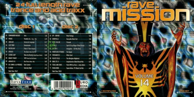 Coleção " Rave Mission" 21 Volumes Duplos  42 CD's (1994/2001)  Cover87