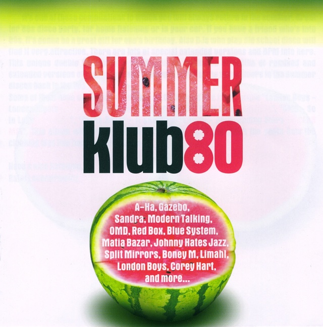Summer Klub 80 Collection Vol. 01 a 05 " 10 CD's 25/10/22 Front936