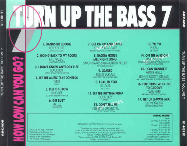 Coleção " Turn Up The Bass " Vol.01 ao 25  (1989- 1993) 04/12/22 - Página 5 Turn_u46