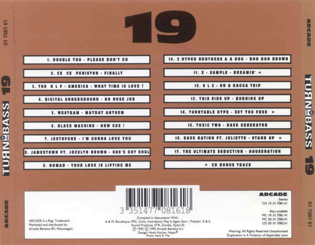 Coleção " Turn Up The Bass " Vol.01 ao 25  (1989- 1993) 04/12/22 Turn_u71