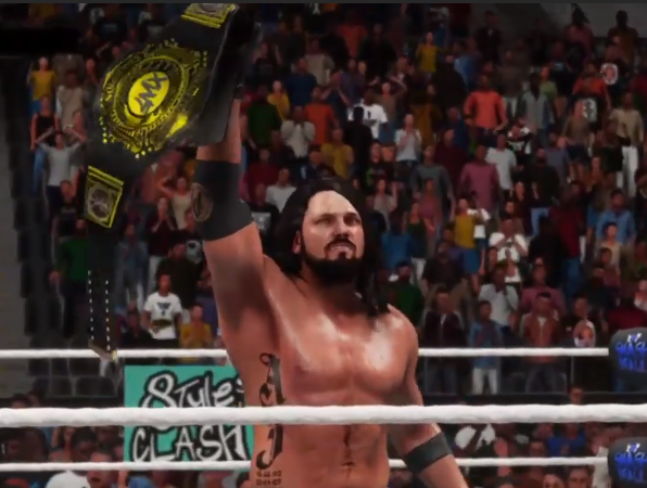 AJ Styles se convierte en el nuevo XWF World Heavyweight Champion Screen14