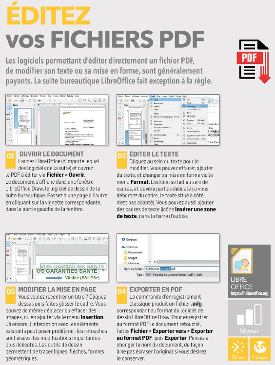 Editez vos PDF avec Libre Office  Editez12