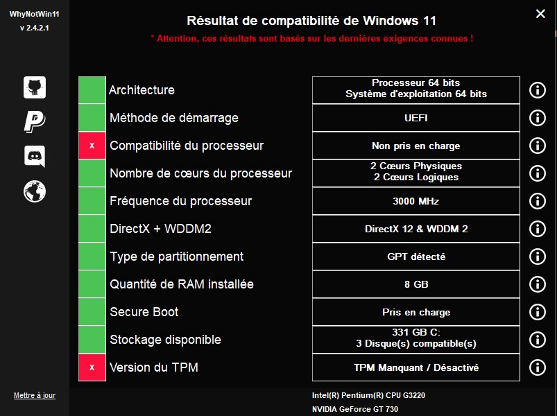 Comment installer Windows 11 sur un PC non compatible Whynot10