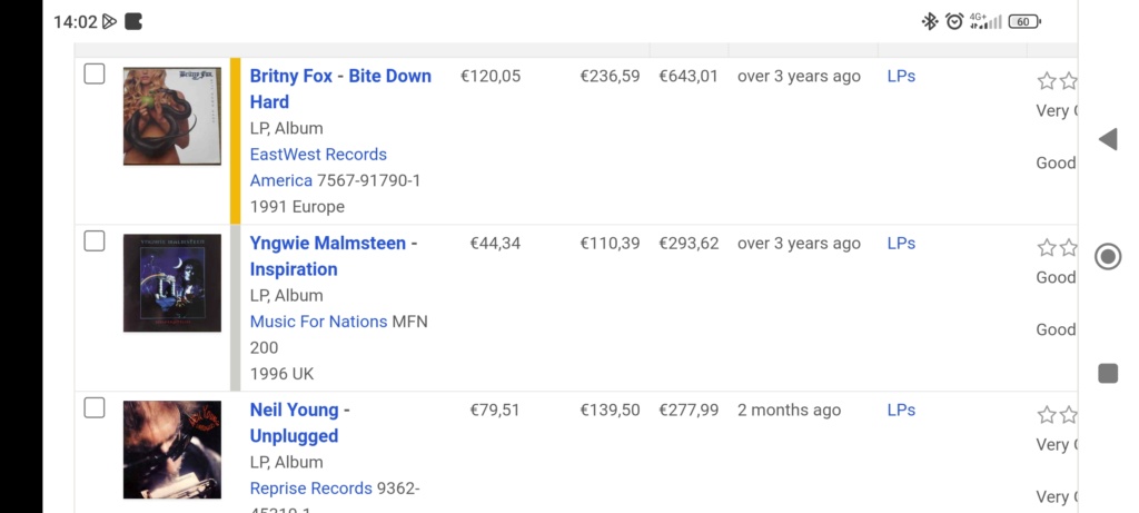 Tus tres discos más cotizados , según Discogs. Screen12