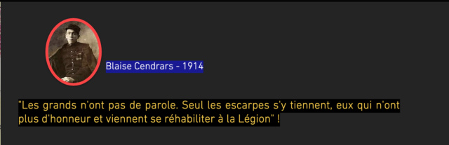 LÉGION ÉTRANGÈRE - MOTS ET CITATIONS Captu539