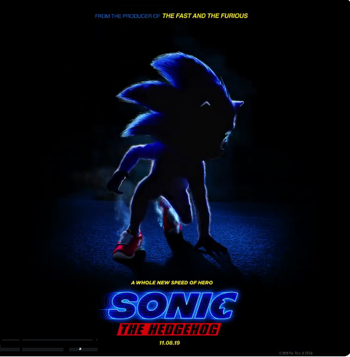 Divulgado Poster do filme 'Sonic The Hedgehog' (lanç. 08/11/2019) Sonic10